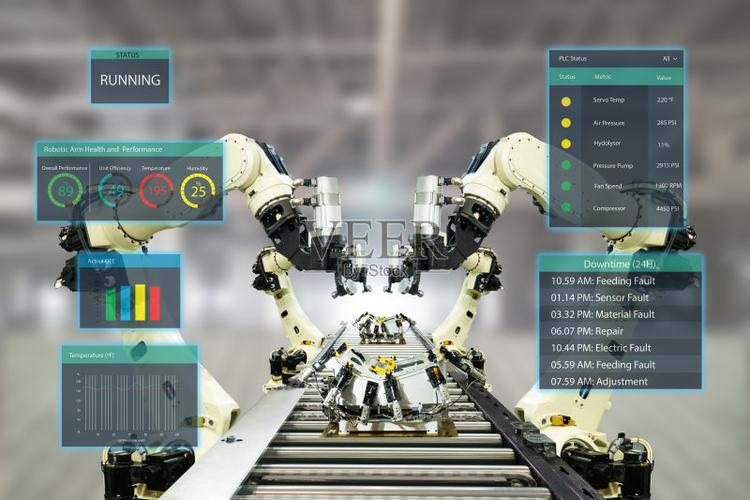 智能工厂采用自动化机器人手臂,采用增强混合虚拟现实技术,在人工智能